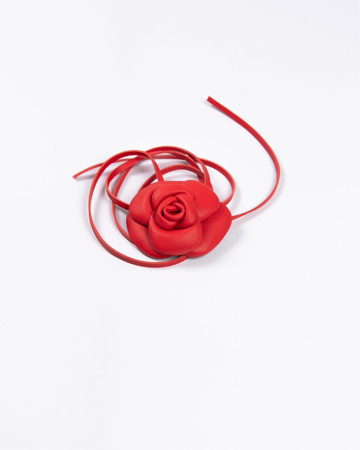 Flor Confidence Couro Vermelho WOOW