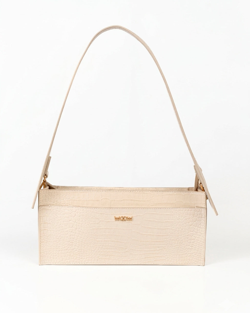 Bolsa Média Margô Couro Off White WOOW