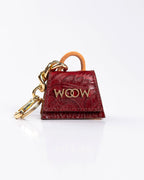 Chaveiro Mini Paty Flower Bordô WOOW