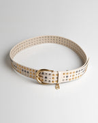 Cinto Betina Couro Off White WOOW
