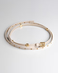 Cinto Carolina Couro Off White WOOW