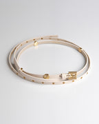 Cinto Carolina Couro Off White WOOW