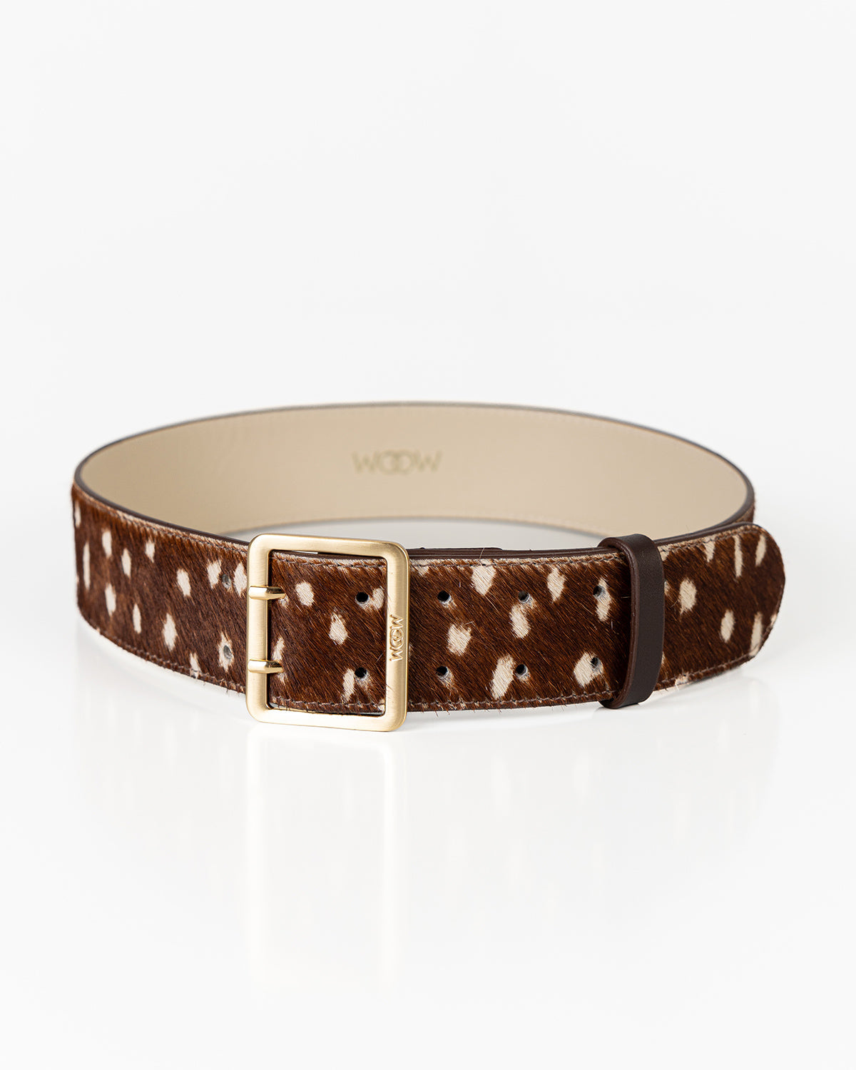 Cinto Djuly Couro Pêlo Bambi Print WOOW