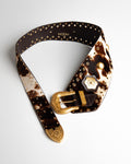 Cinto Taylor Couro Animal Print WOOW