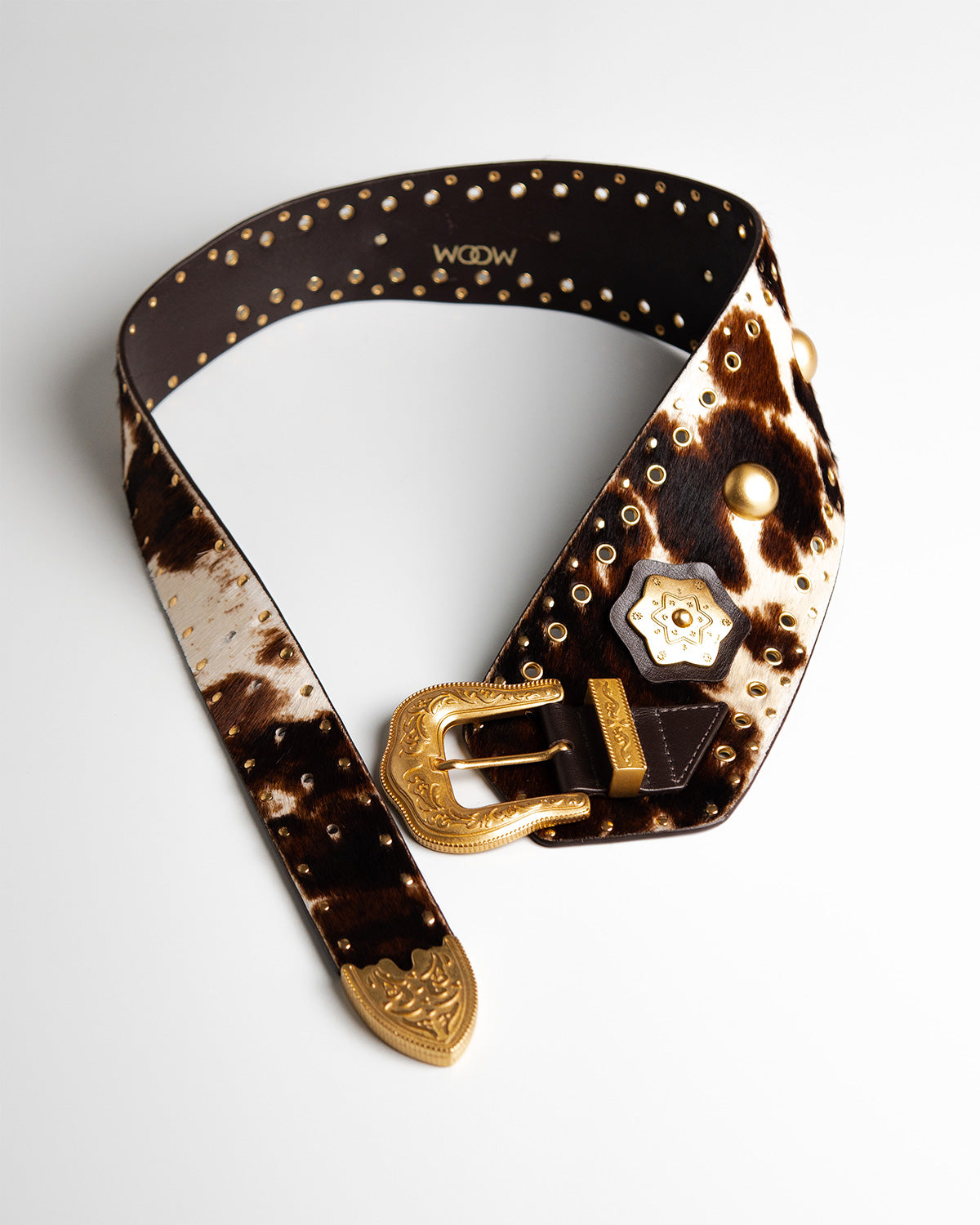 Cinto Taylor Couro Animal Print WOOW