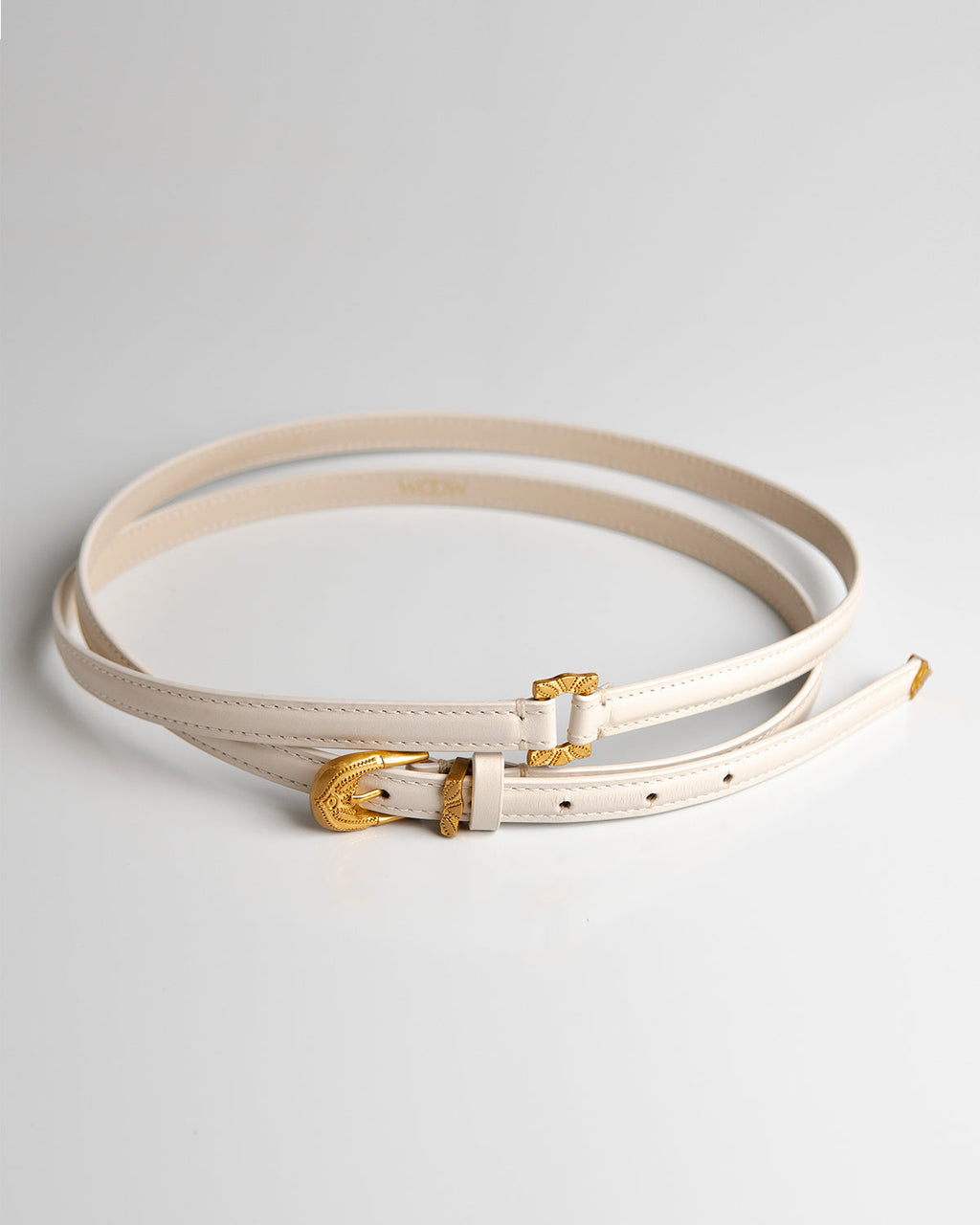 Cinto Vitoria Couro Off White WOOW