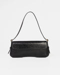 Bolsa Média Giovana Couro Preto WOOW