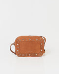 Bolsa Tiracolo Média Dara Couro Camurça Camel WOOW