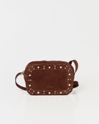 Bolsa Tiracolo Média Dara Ilhós Camurça Marrom WOOW