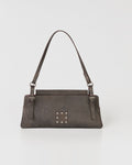 Bolsa Média Selene em Couro Grey WOOW