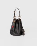 Bolsa Bucket Livia em Couro Preto WOOW