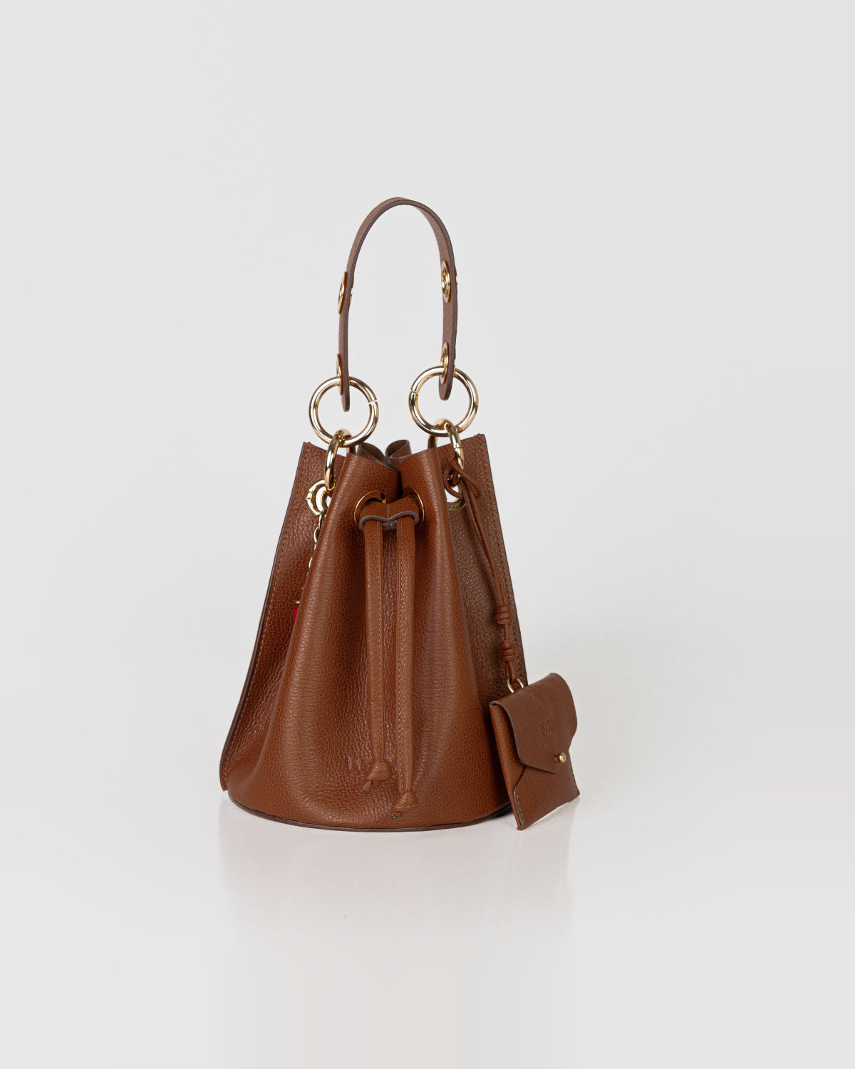 Bolsa Bucket Livia em Couro Tan WOOW