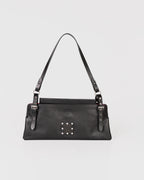 Bolsa Média Selene em Couro Preto WOOW