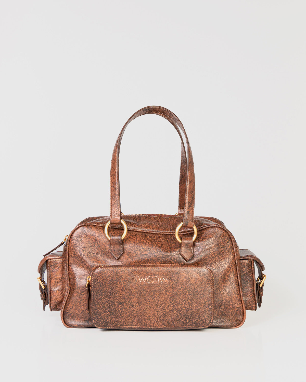 Bolsa Atena em Couro Camel WOOW