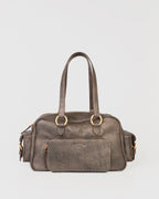 Bolsa Atena em Couro Grey WOOW