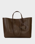 Bolsa Tote Grande Milano Couro Marrom Desert WOOW