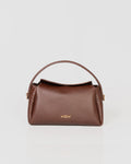 Bolsa Média Clarice em Couro Chocolate WOOW
