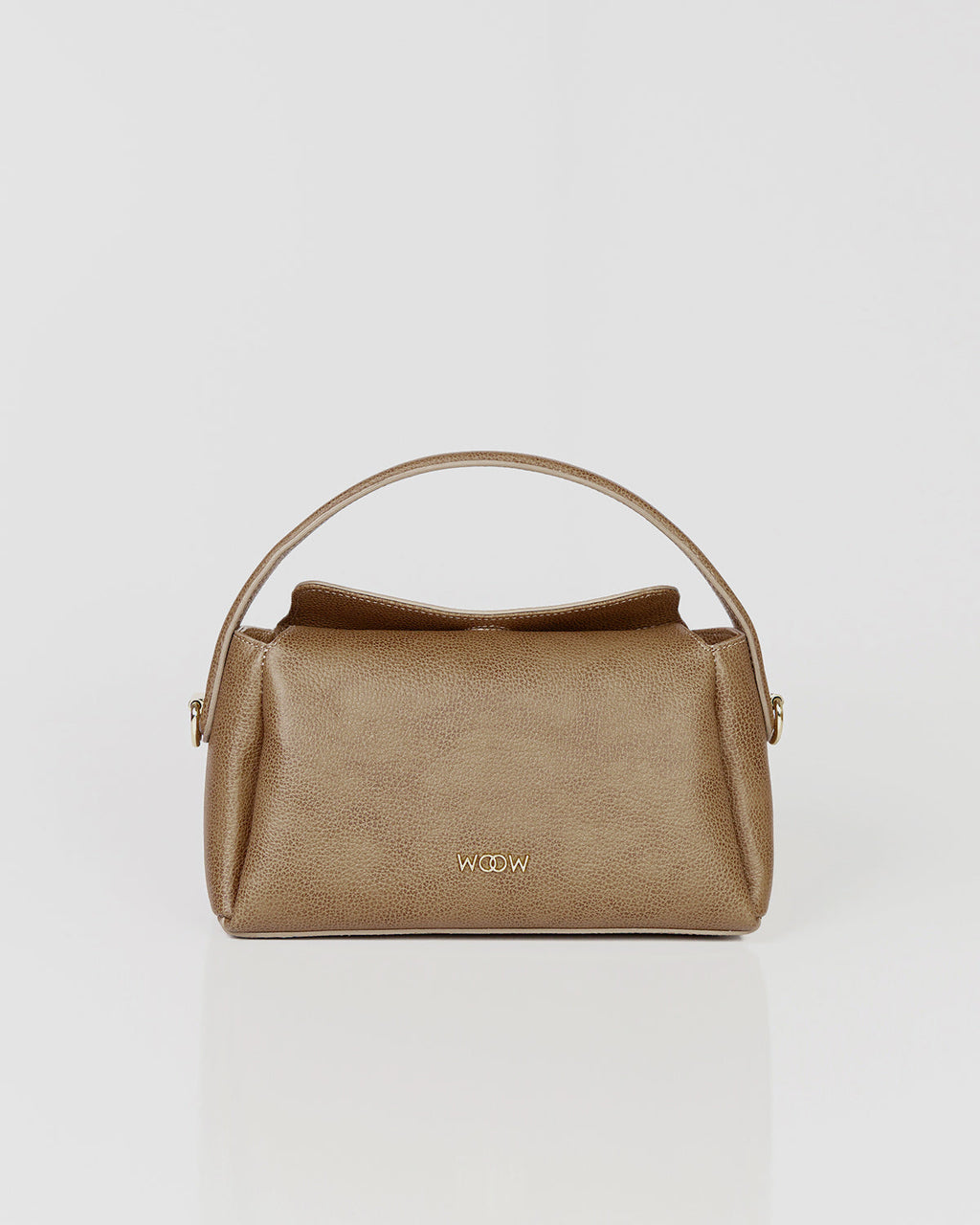Bolsa Média Clarice em Couro Oliva WOOW