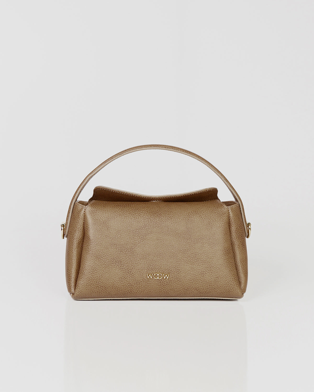 Bolsa Média Clarice em Couro Oliva WOOW