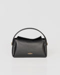 Bolsa Média Clarice em Couro Preto WOOW