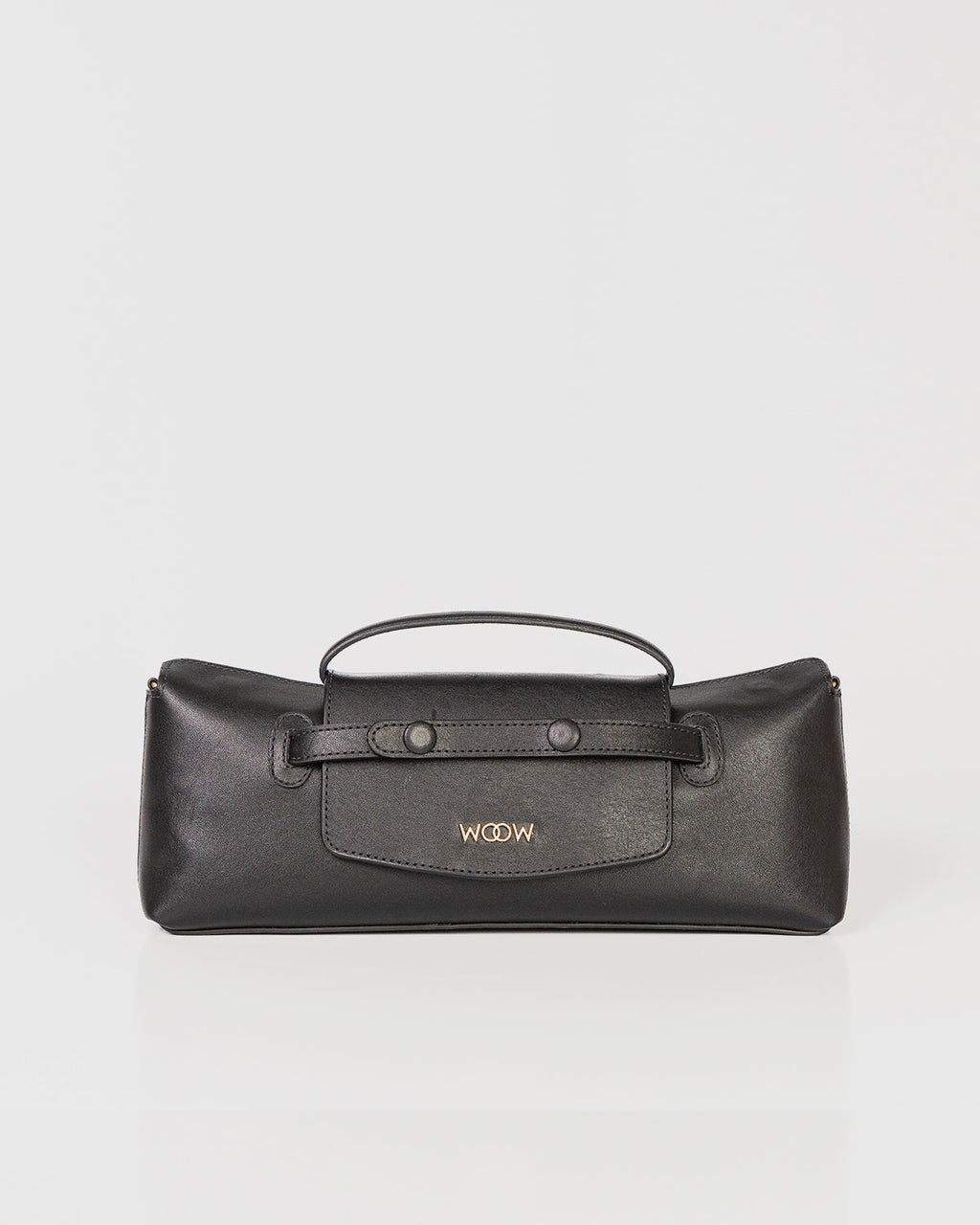 Bolsa Baguette Inez em Couro Preto WOOW