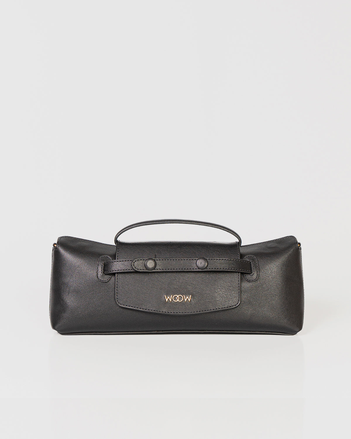 Bolsa Baguette Inez em Couro Preto WOOW