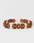 Cinto Holly em Couro Camel WOOW