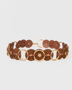Cinto Holly em Couro Camel WOOW