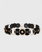 Cinto Holly em Couro Preto WOOW