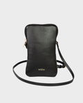 Porta Celular Clara em Couro Preto WOOW