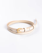 Cinto Bianca Couro Off White WOOW