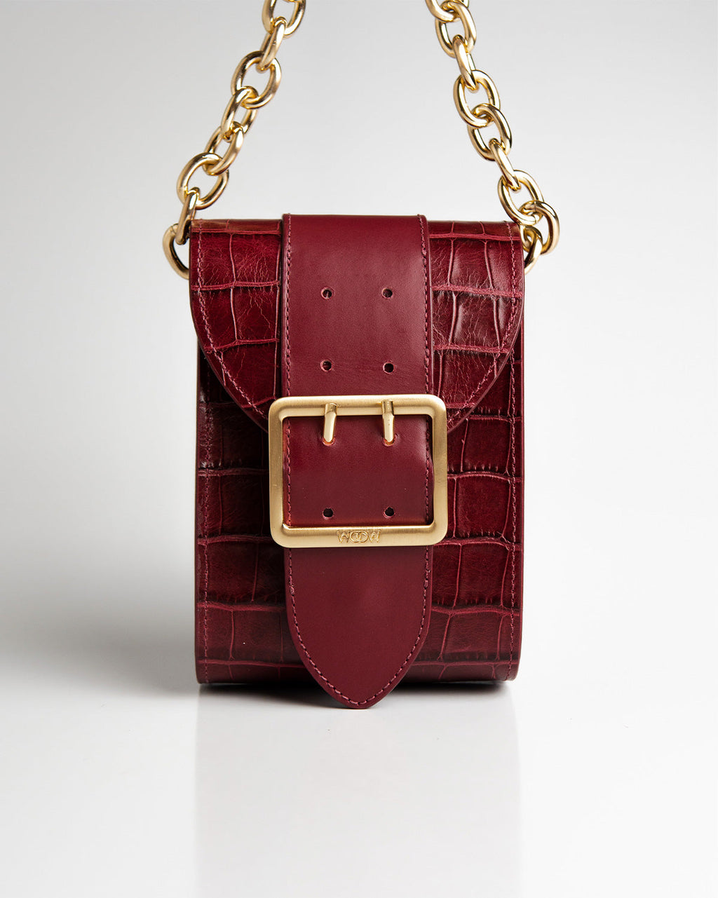 Bolsa Pequena Laila Couro Bordo WOOW