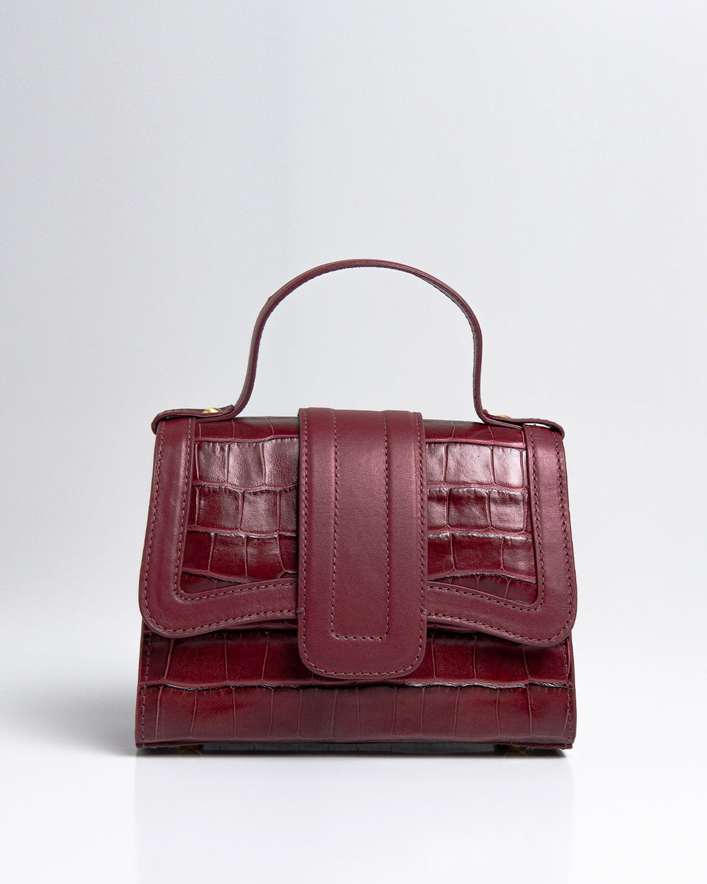 Bolsa Pequena Sophia Couro Bordô WOOW