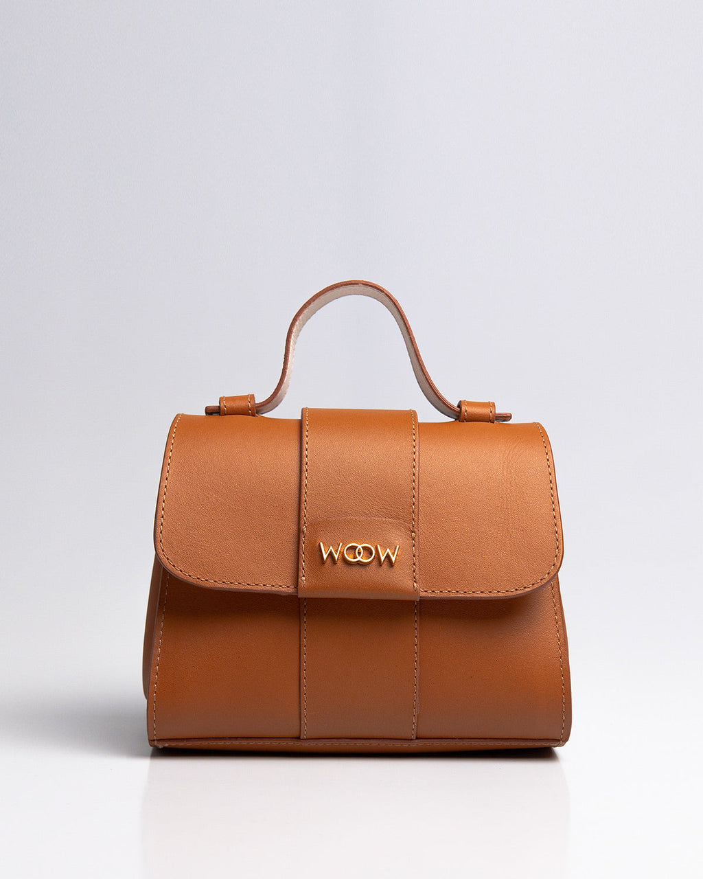Bolsa Pequena Aurora Couro Caramelo WOOW