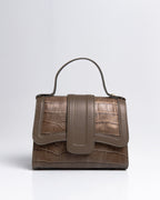 Bolsa Pequena Sophia Couro Dark Pewter WOOW