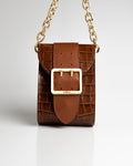 Bolsa Pequena Laila Couro Ambar WOOW