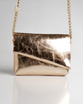 Bolsa Pequena Aya Couro Gold WOOW