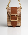 Bolsa Pequena Laila Couro Gold WOOW