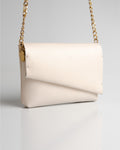 Bolsa Pequena Aya Couro Off White WOOW