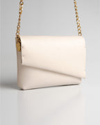 Bolsa Pequena Aya Couro Off White WOOW