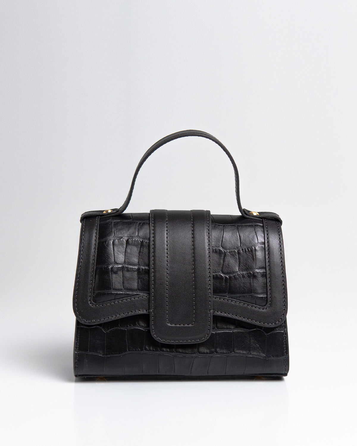Bolsa Pequena Sophia Couro Preto WOOW