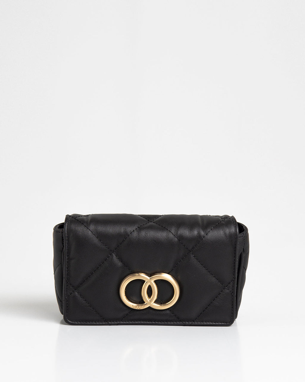 Bolsa Pequena Bella Serena Couro Preto WOOW