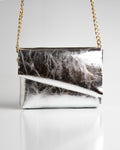 Bolsa Pequena Aya Couro Silver WOOW