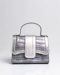 Bolsa Pequena Sophia Couro Silver WOOW