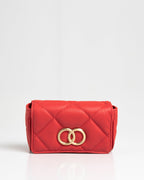 Bolsa Pequena Bella Serena Couro Vermelho WOOW