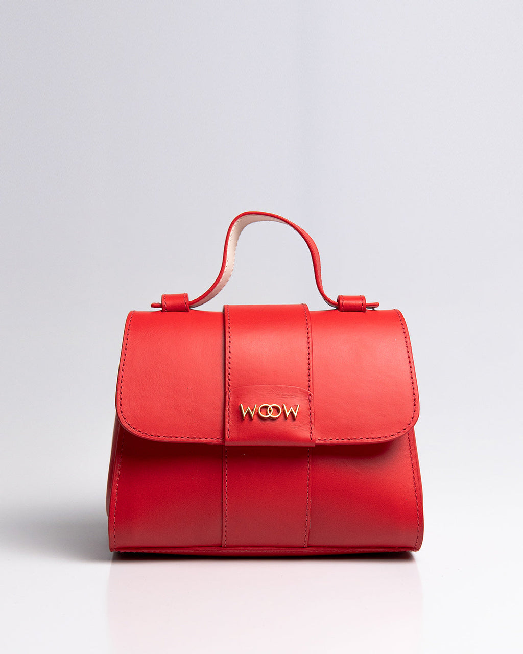 Bolsa Pequena Aurora Couro Vermelho WOOW