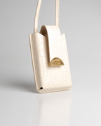 Porta Celular Luiza Couro Off White WOOW