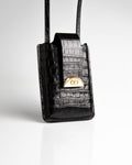 Porta Celular Luiza Couro Preto WOOW