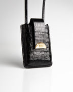 Porta Celular Luiza Couro Preto WOOW