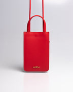 Porta Celular Luna Couro Vermelho WOOW